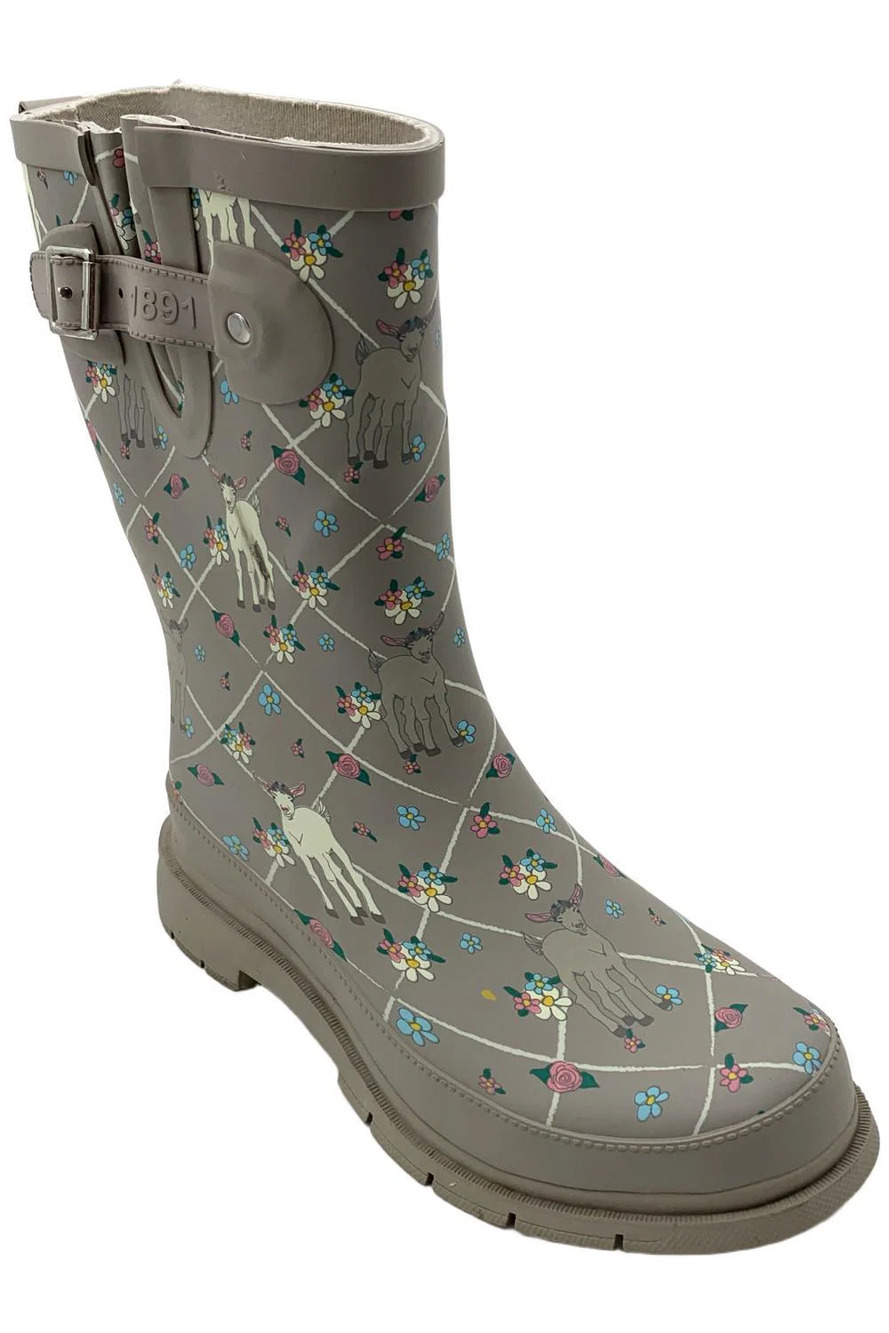 Western Chief Women's Waterproof Mid Rain Boot Goat Gracious - Medium